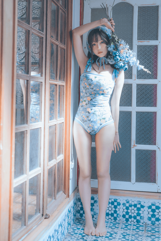2023.august D-復古水藍花 Vintage Aqua Blossom [38P-159MB] 写真集