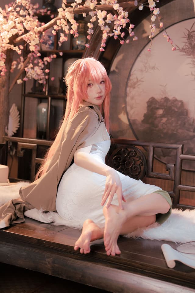 阿包也是兔娘 碧蓝航线英仙座旗袍 30P